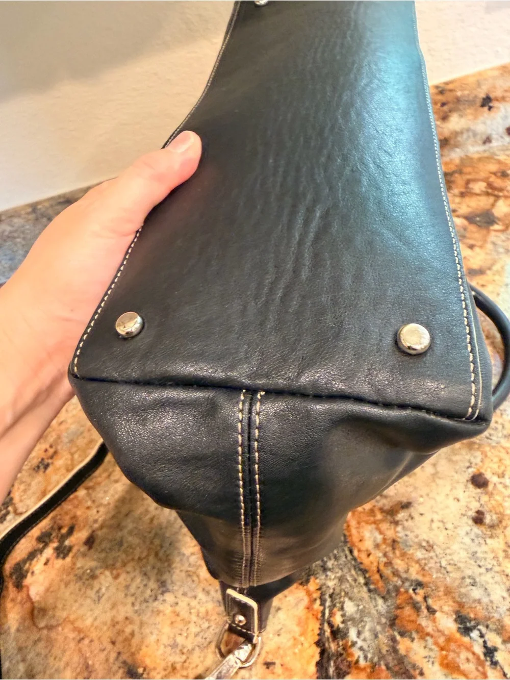 Kate Spade Black Leather Two-Way Bag